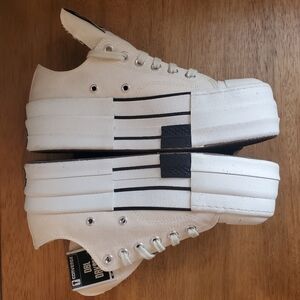 LIKE NEW!!!Rick Owens x Converse DRKSHDW DBL DRKSTAR Chuck 70 Low M7/W9